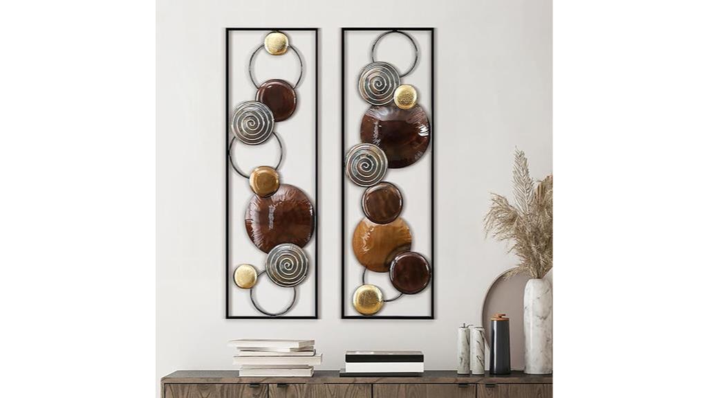 abstract metal wall art