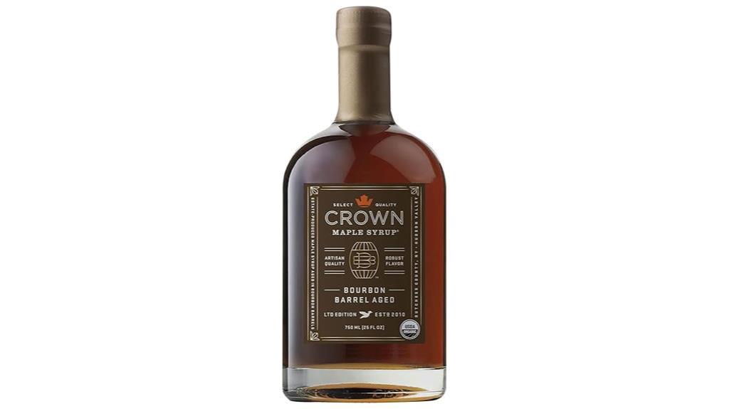 aged in bourbon barrels