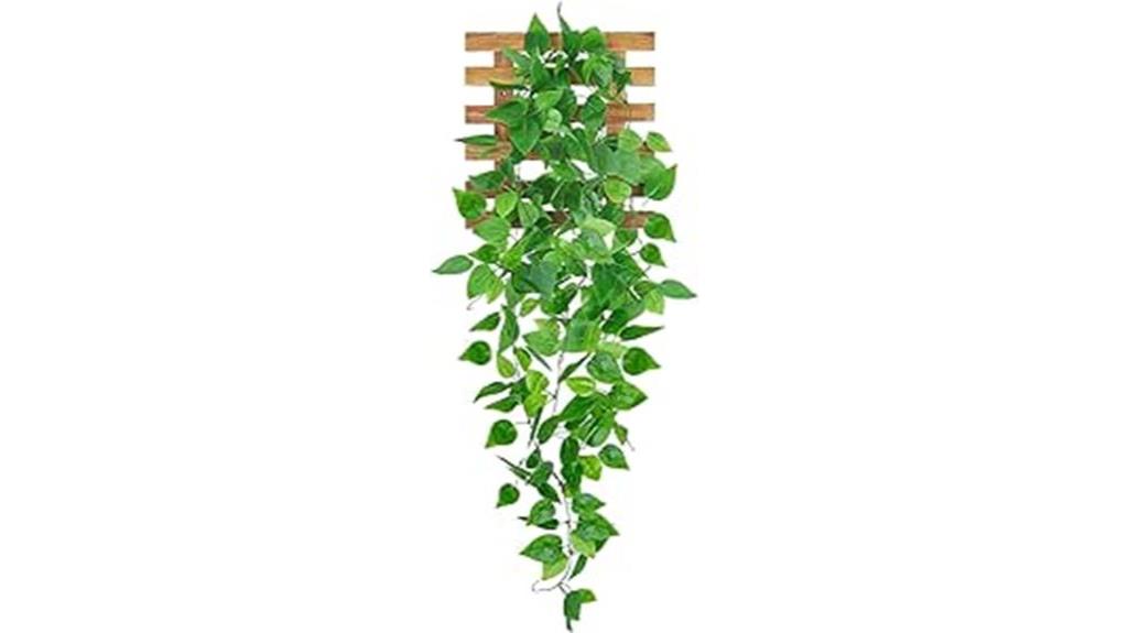 artificial hanging plants decor