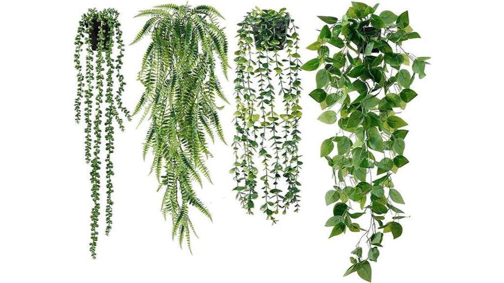 artificial hanging plants pack