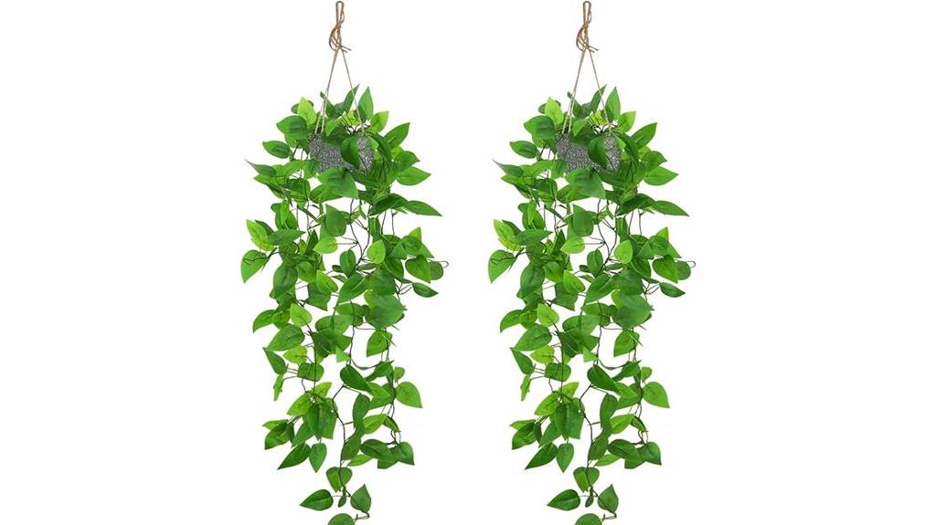 artificial hanging plants review