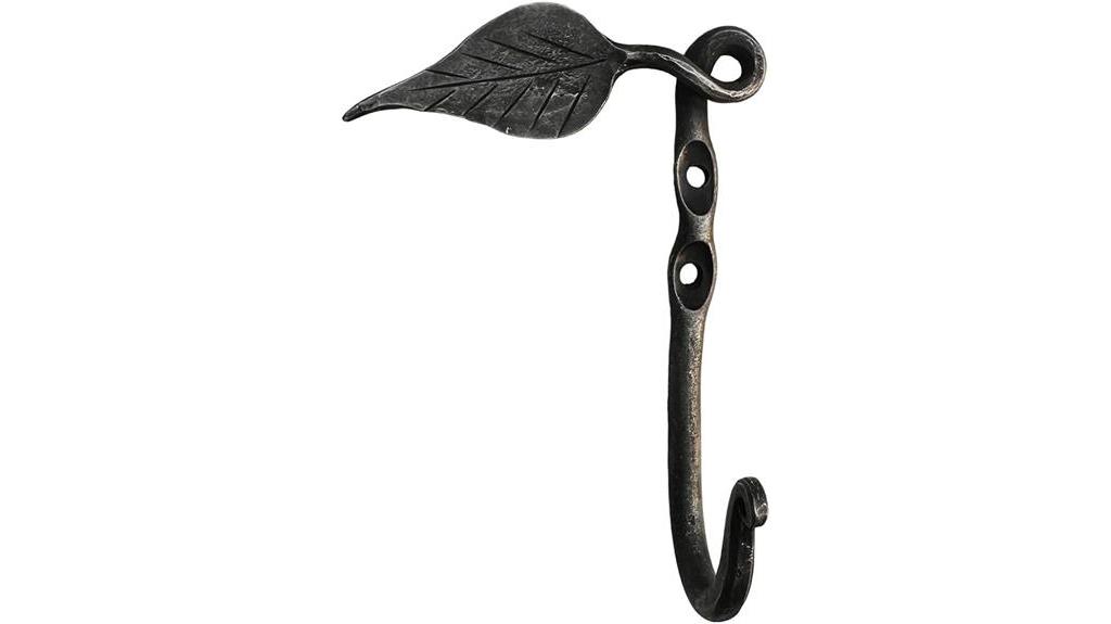 artisan crafted leaf hook