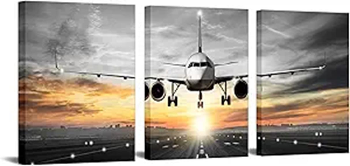 aviation themed canvas wall art