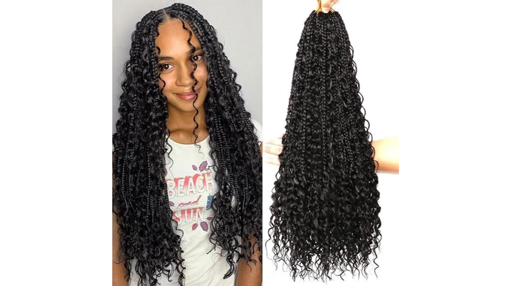 bohemian crochet braids synthetic