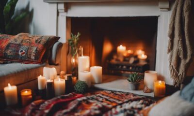 bohemian fireplace styling tips