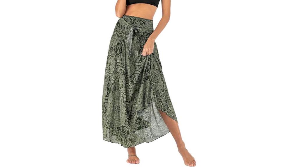 bohemian floral print skirt