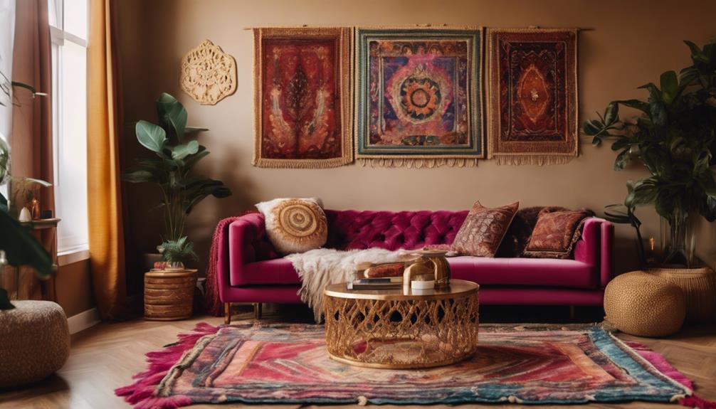 bohemian inspired interior design ideas