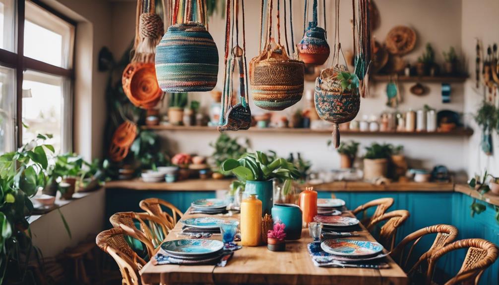 bohemian inspired kitchen design