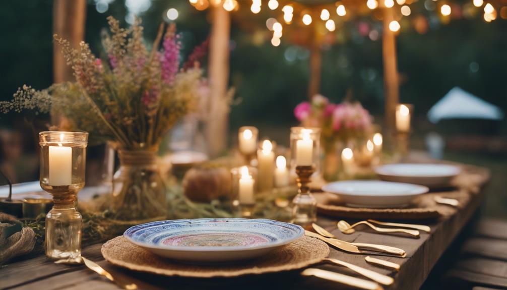 bohemian inspired table decor ideas