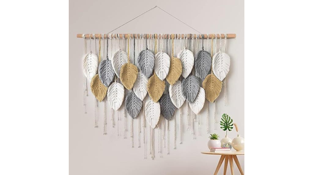 bohemian macrame wall decor