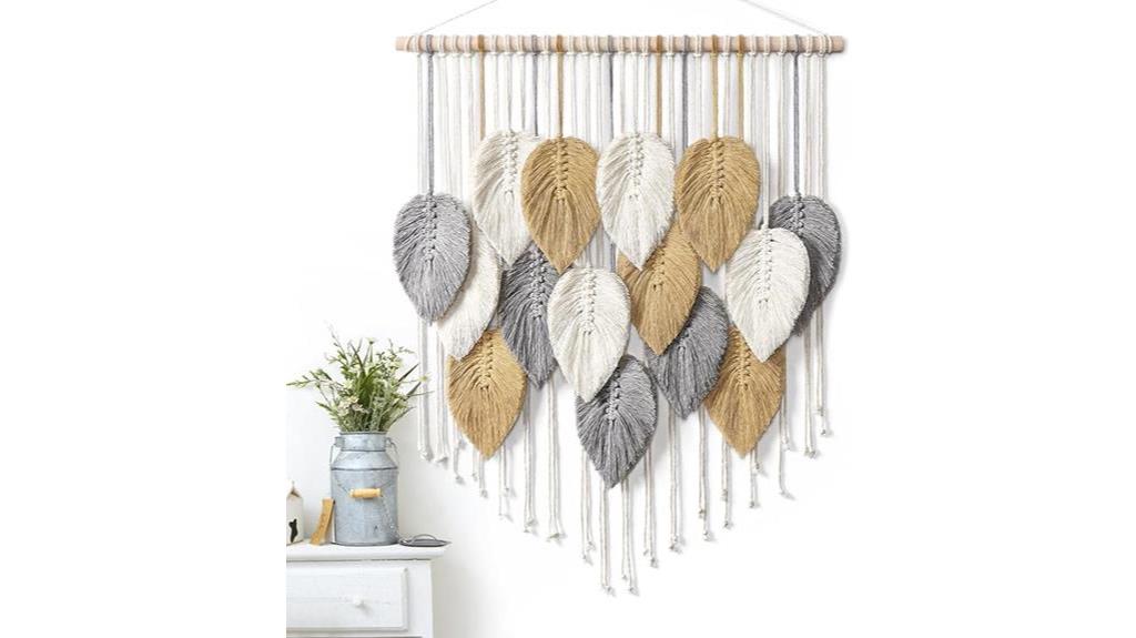 bohemian macrame wall decor