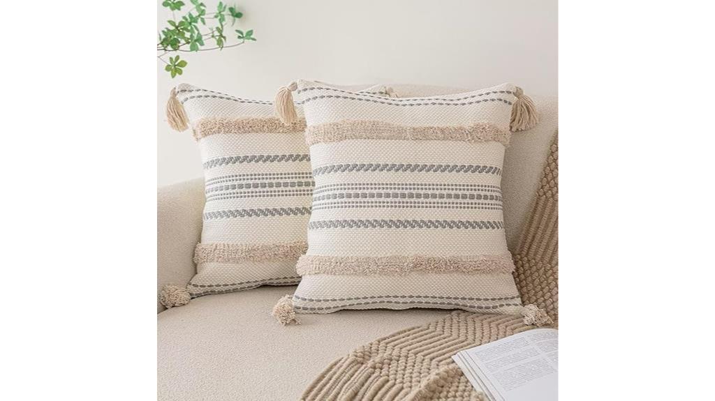 bohemian style pillow covers set