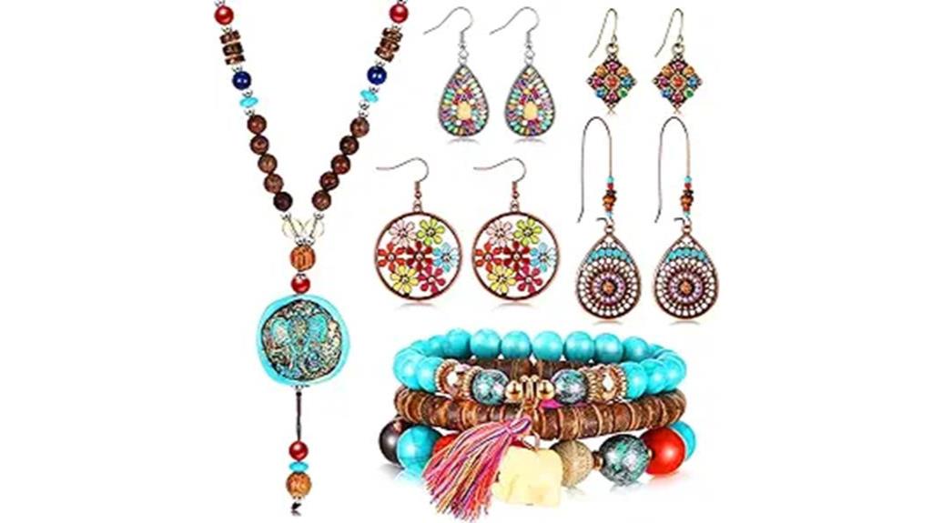 bohemian vintage dangle set