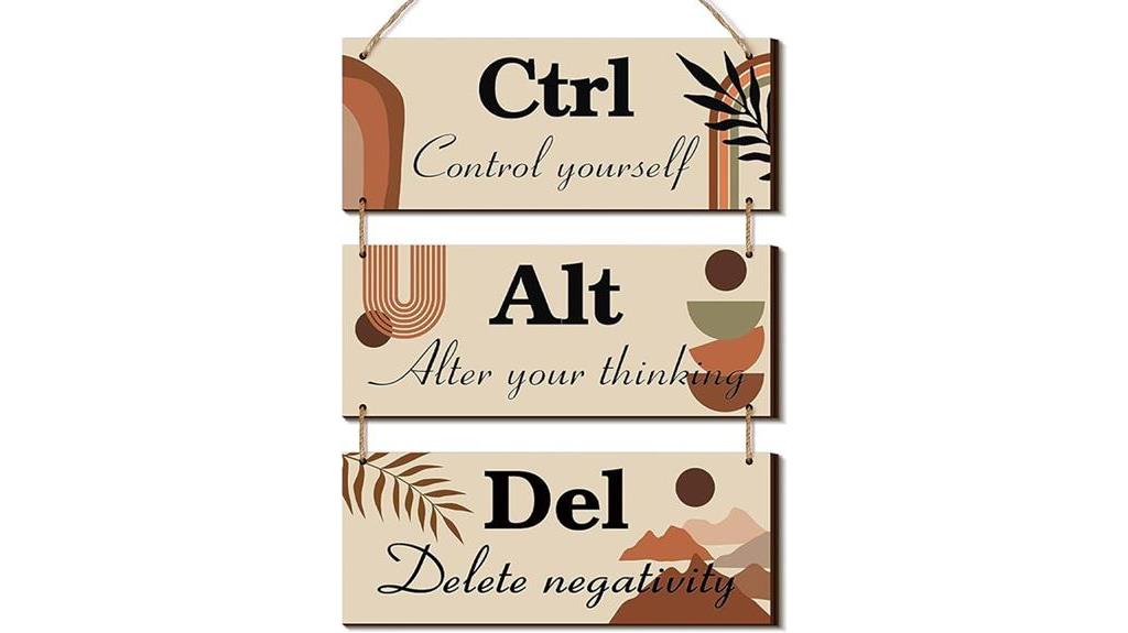 bohemian wooden motivational signs