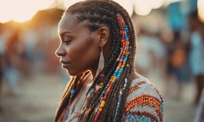 boho box braids hairstyle