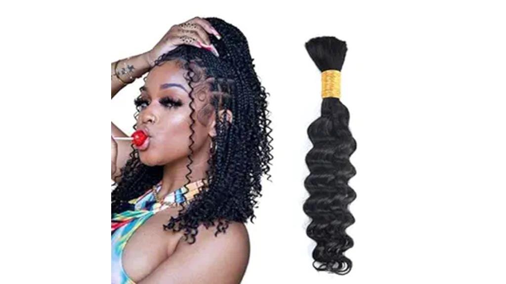 boho braids with deep wave