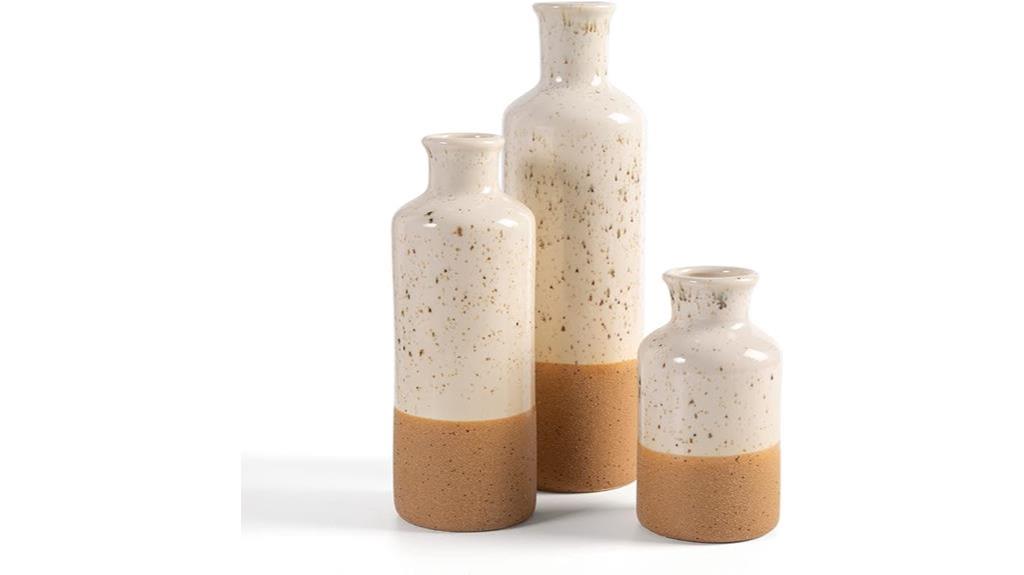 boho ceramic vase set