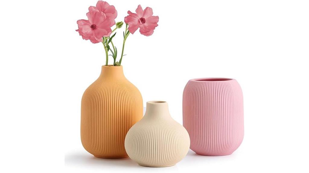 boho chic ceramic vases