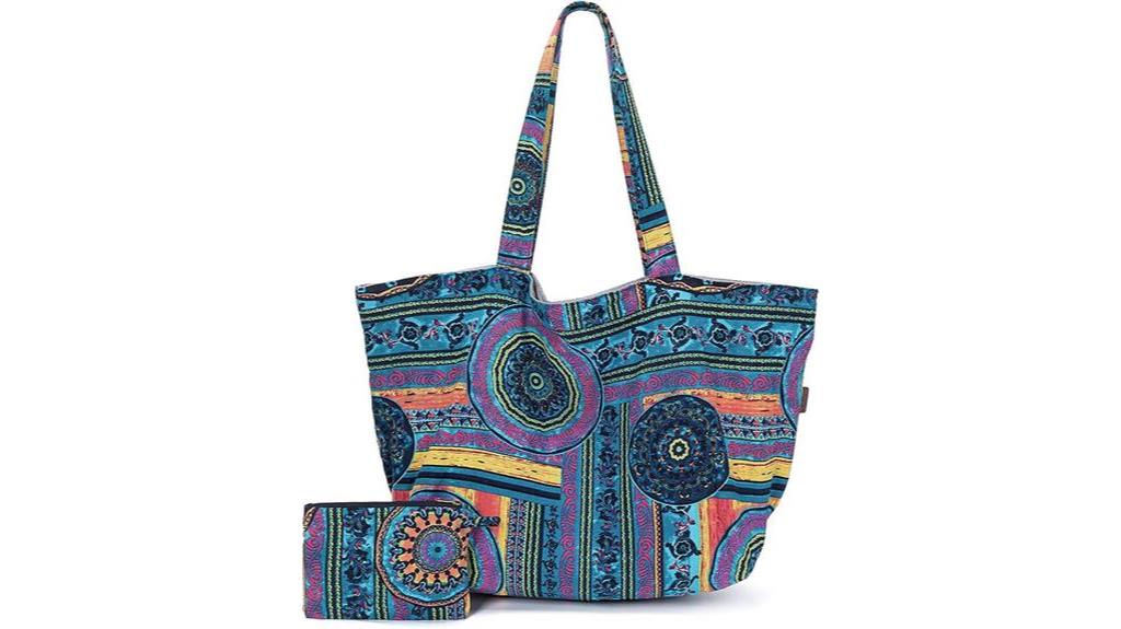 boho chic tote bag