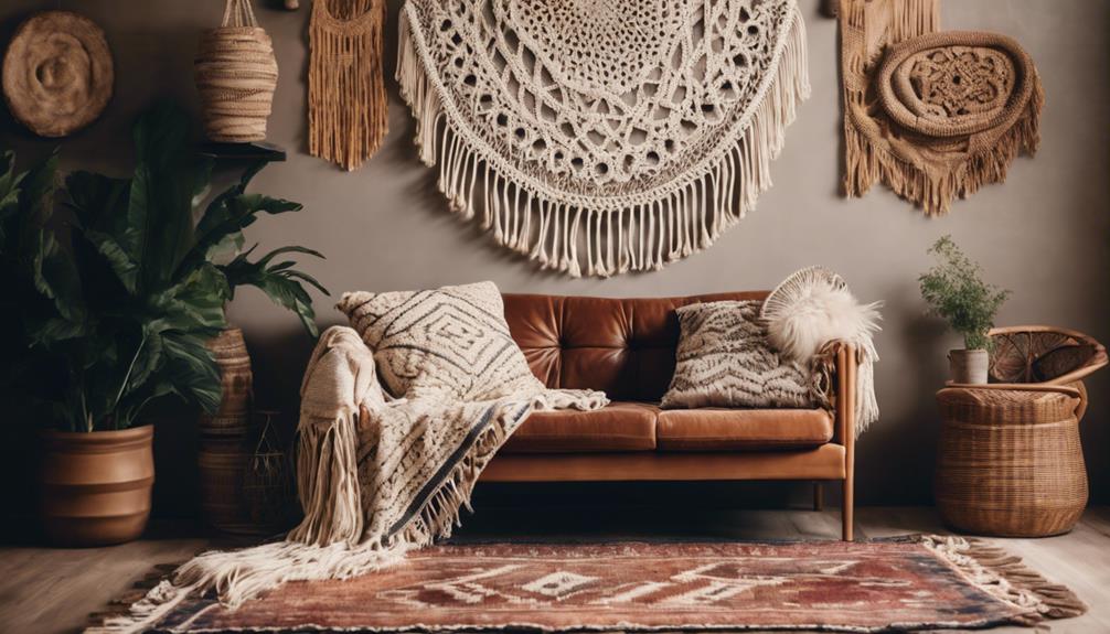 boho design texture layering