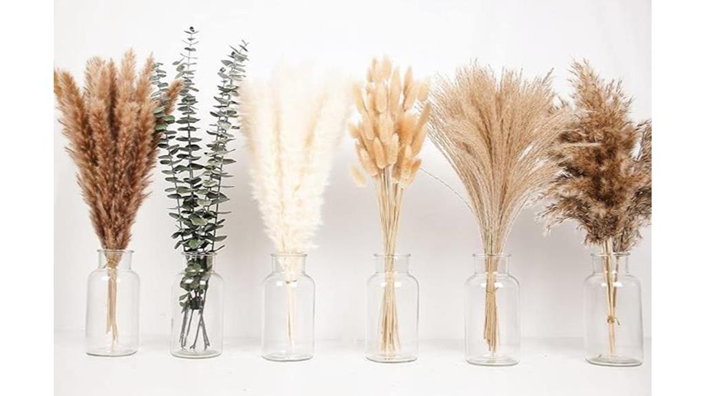 boho dried flower decor