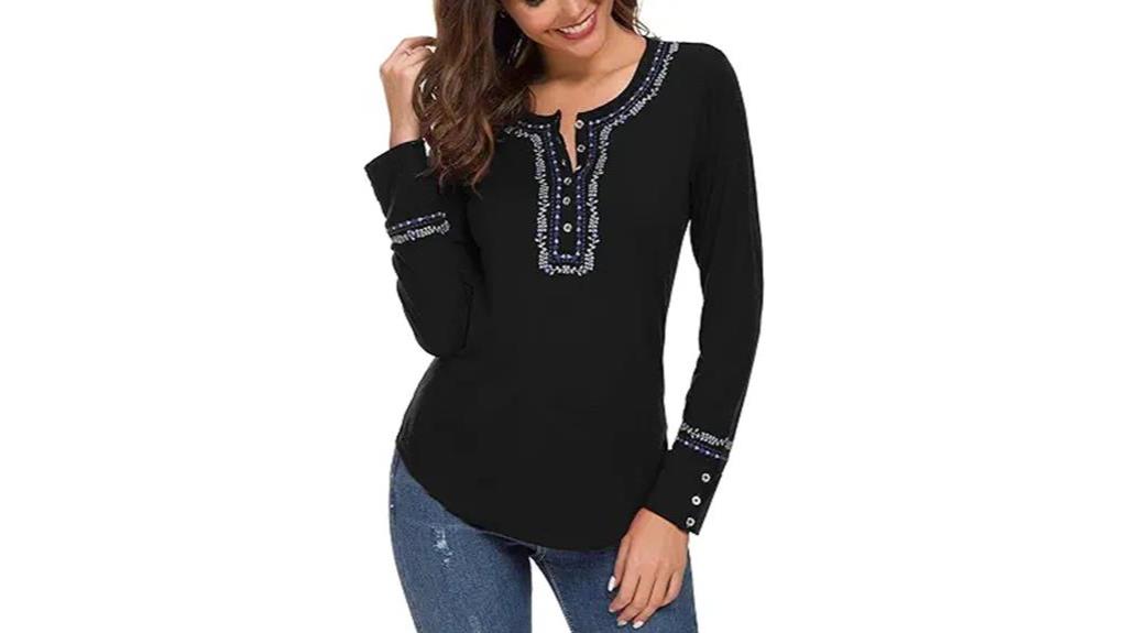 boho embroidered long sleeve