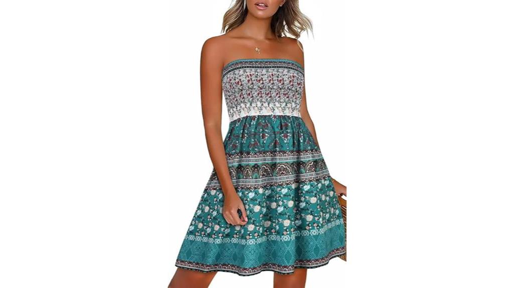 boho floral beach dresses