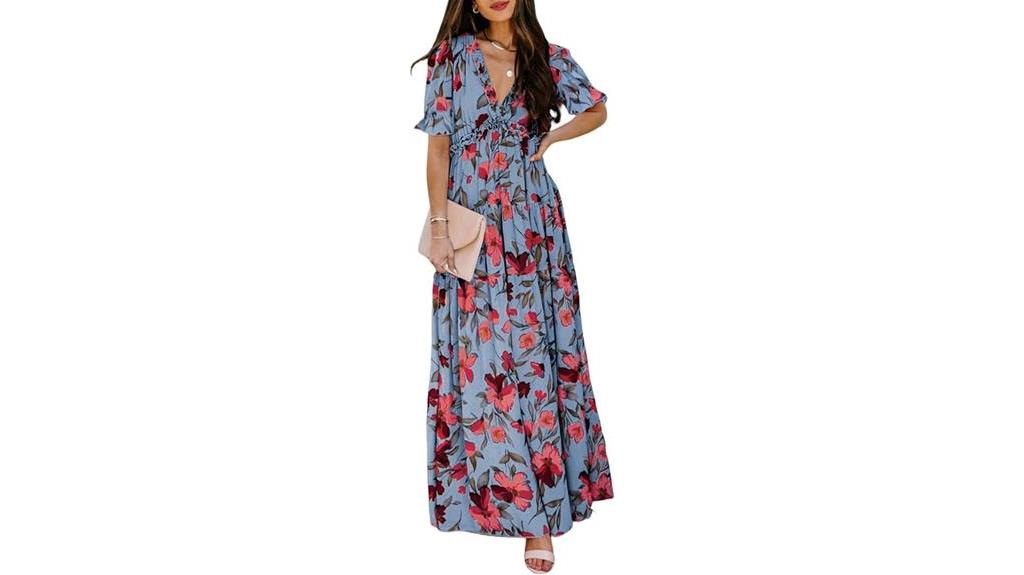 boho floral maxi dress