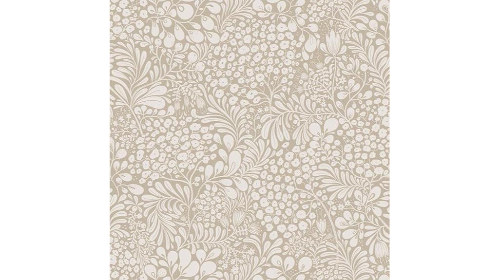 boho floral peel wallpaper