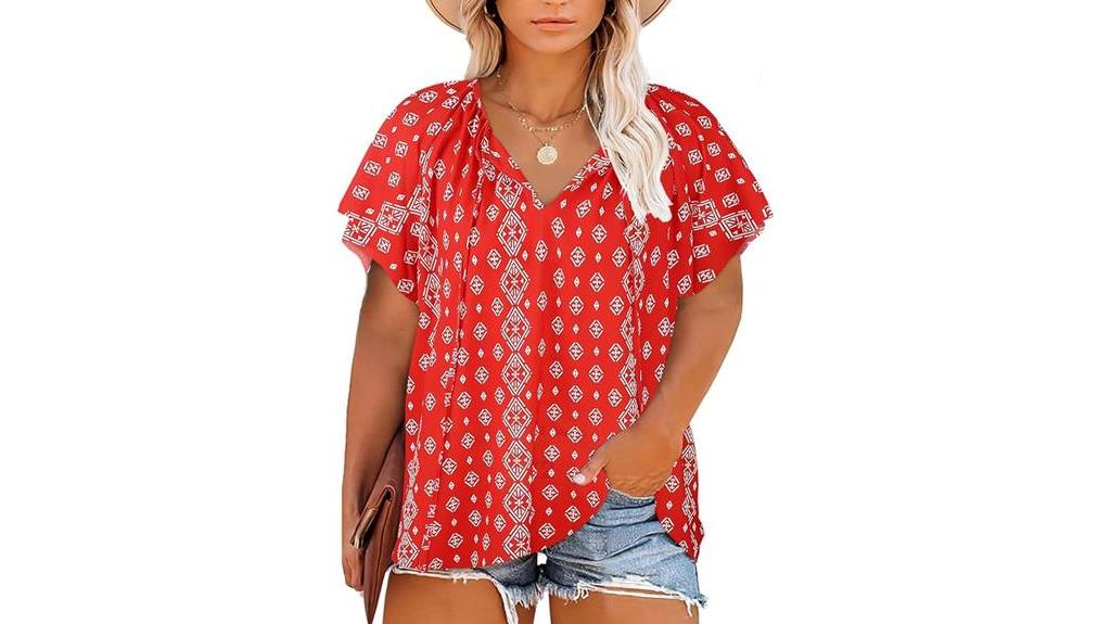 boho floral summer tops