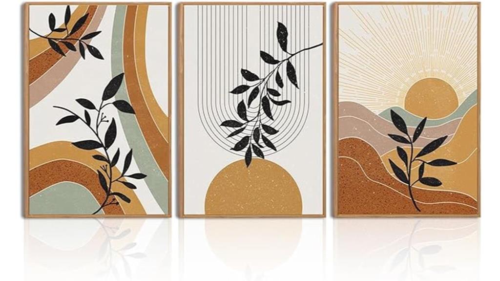 boho framed wall art