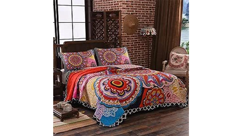 boho inspired quilt set