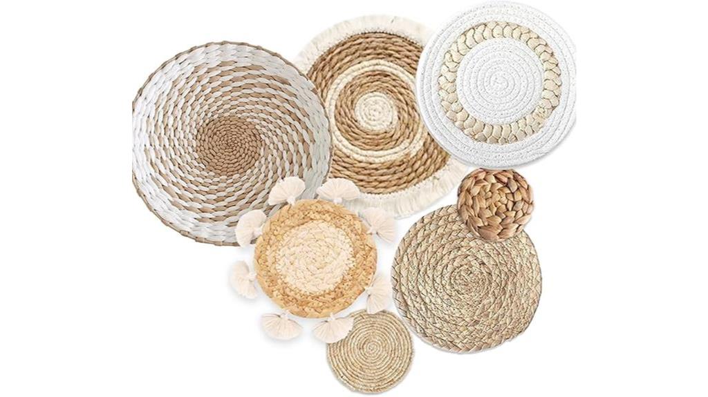 boho inspired wall basket set