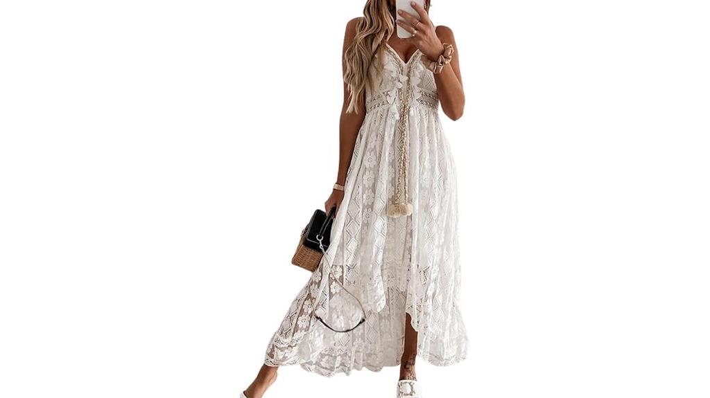 boho lace maxi dress