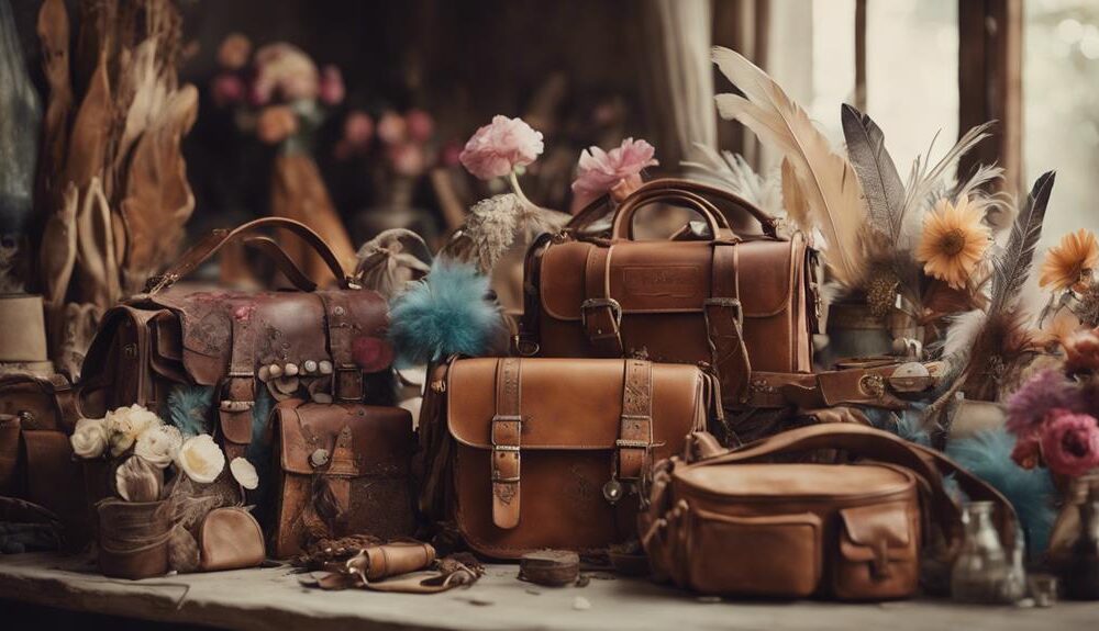 boho leather bags collection