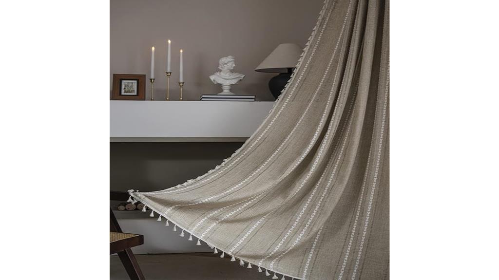 boho linen bedroom curtains