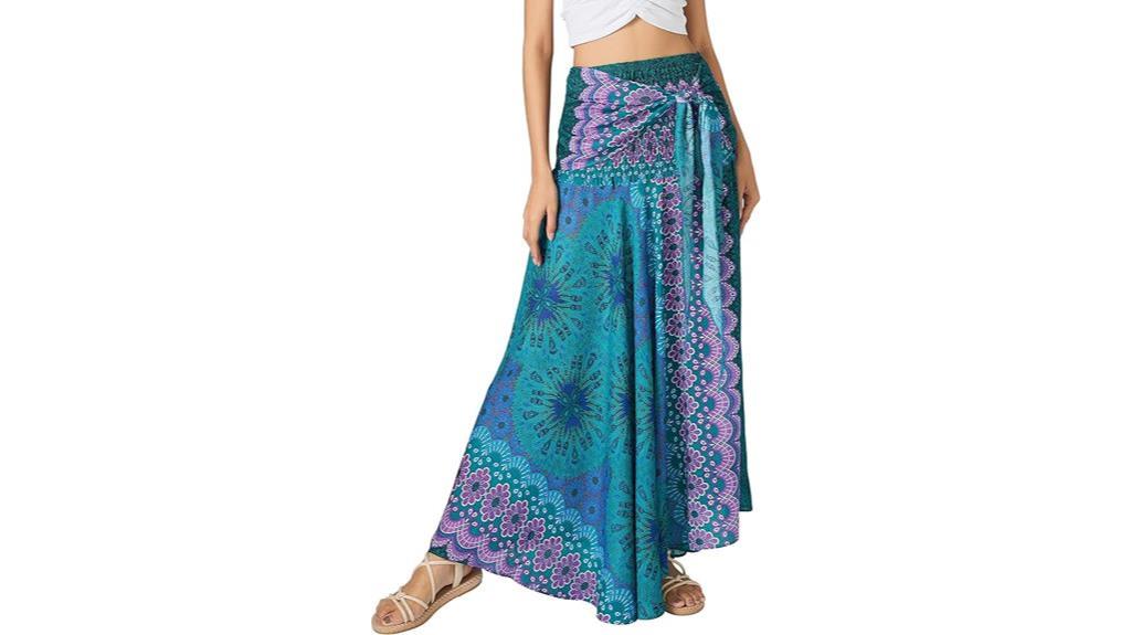 boho maxi summer skirt