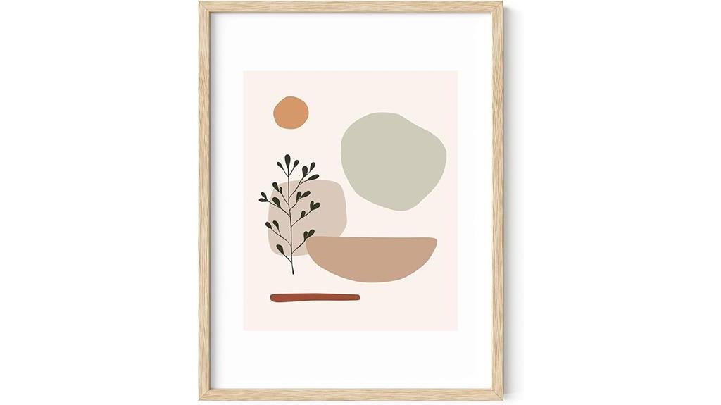 boho mid century wall art