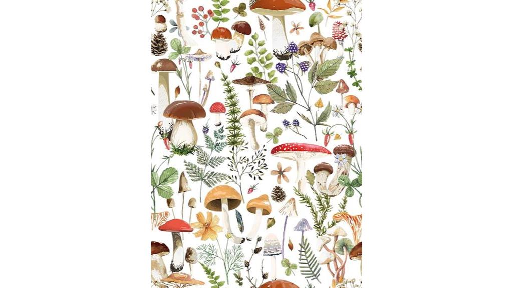 boho mushroom shelf liner