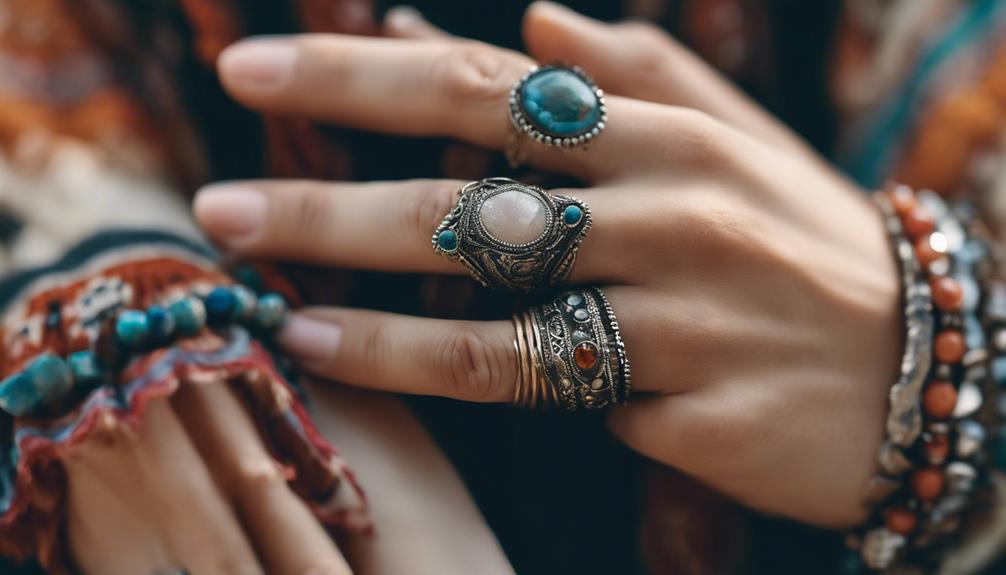 boho rings style guide