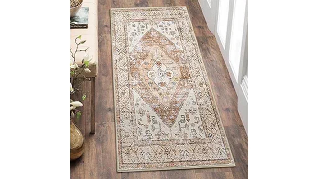 boho rug runner washable