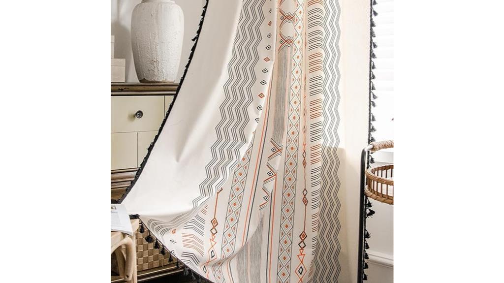 boho style blackout curtains