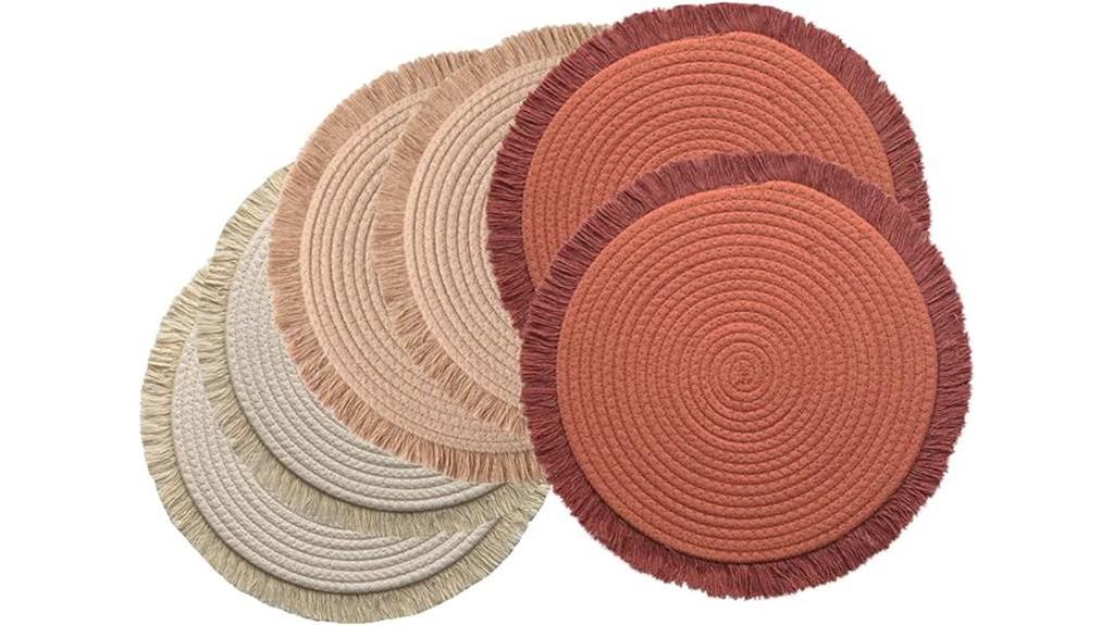 boho style cotton placemats