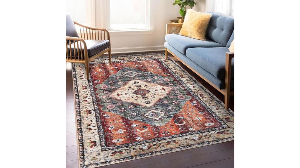 boho style entryway rug