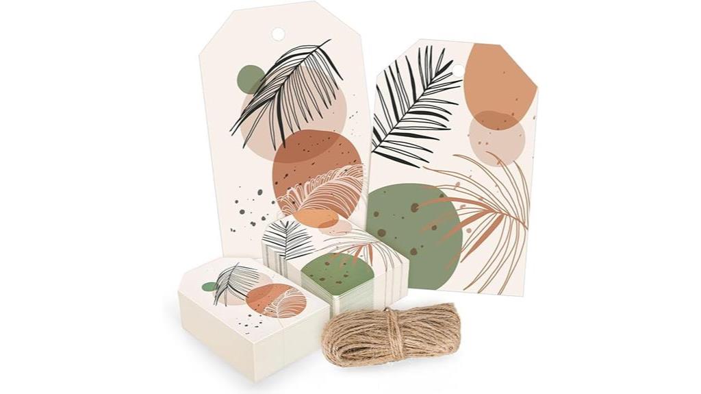 boho style gift tags