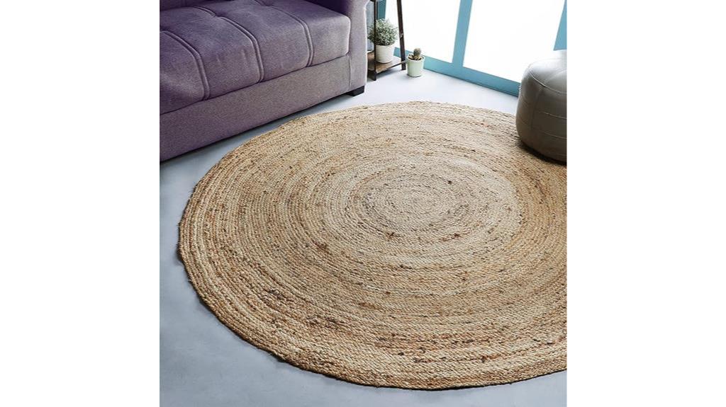 boho style jute rug