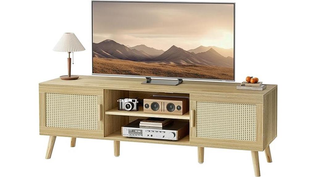 boho style tv stand option