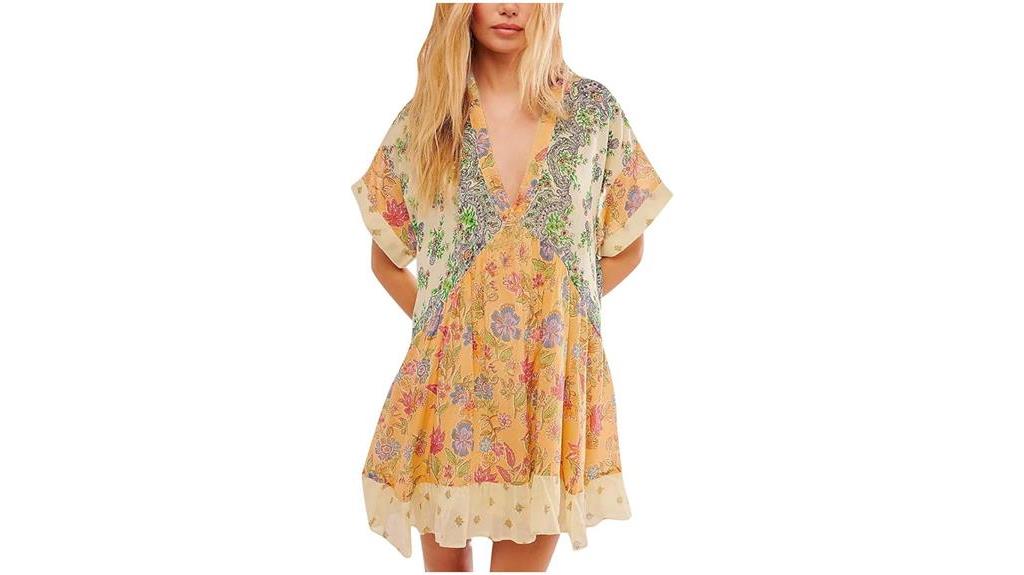 boho summer mini dress