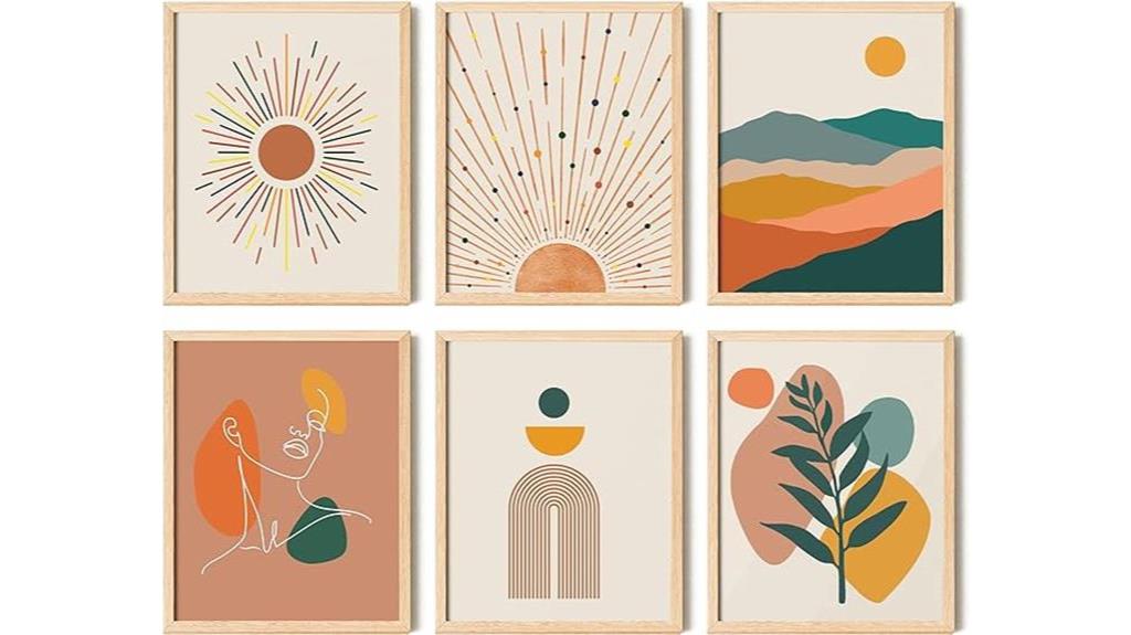 boho sun art decor