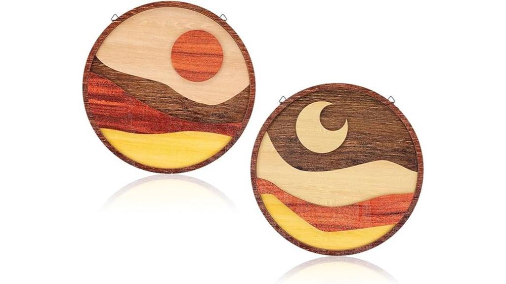 boho sun moon decor